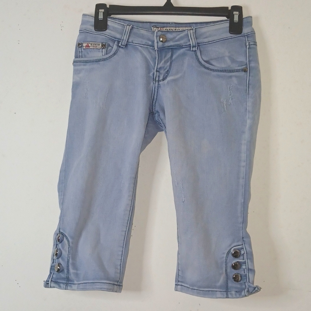 Mango Capri Jeans Collection for‎ Girl with some distress | Size 31
